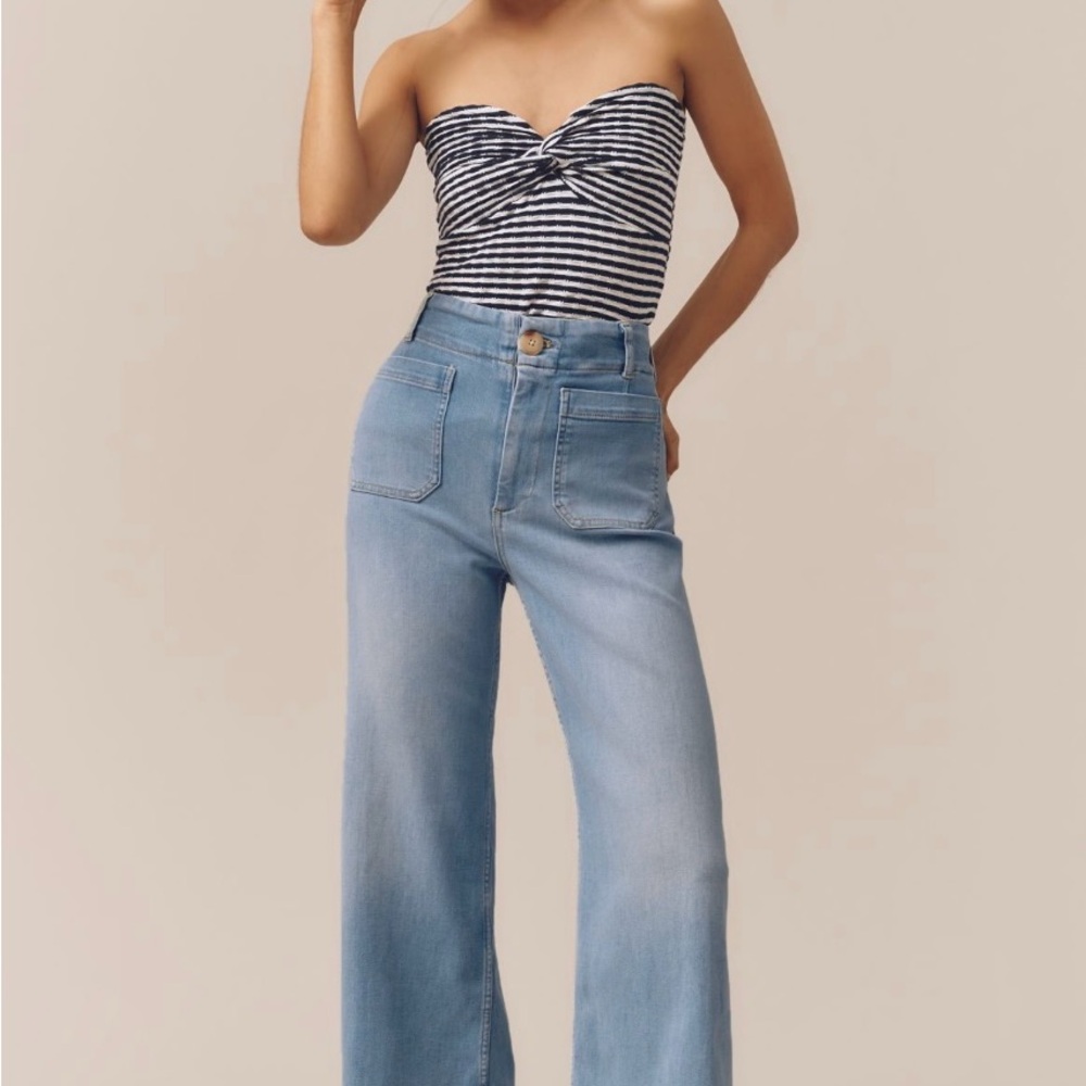 Anthropologie Maeve NWOT Colette Denim Korat Wash Size 30